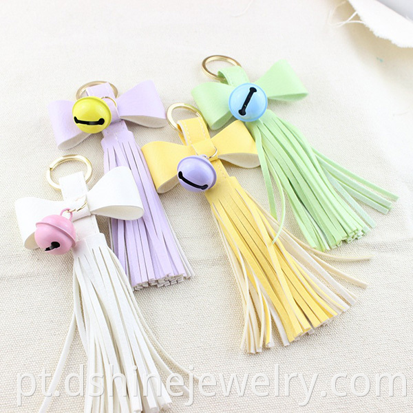 Tassel Keychain Leather For Bags